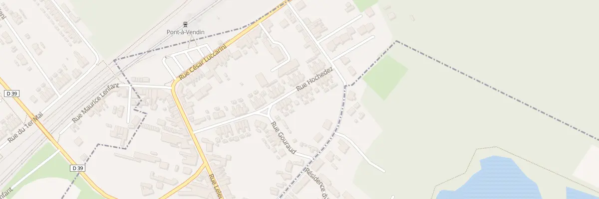 Plan du 28 Rue Hochedez à Pont-à-Vendin