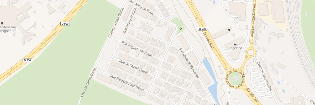 Plan du 20 Rue Auguste Mariette à Perpignan