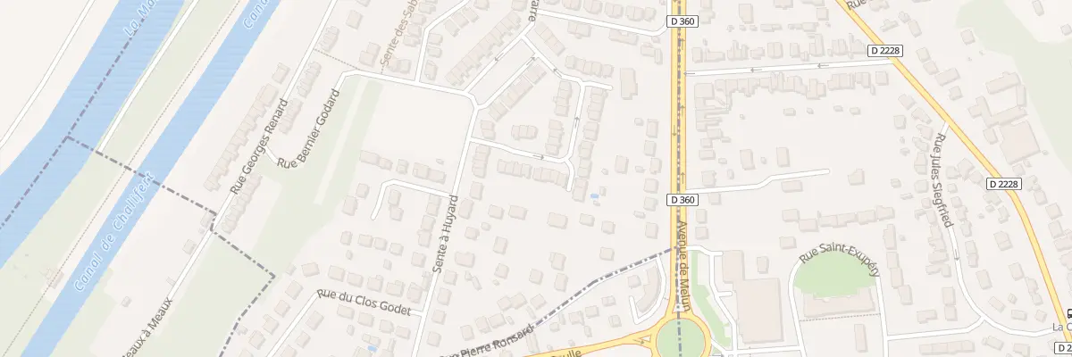 Plan du 14 Rue Louis Bougard à Meaux
