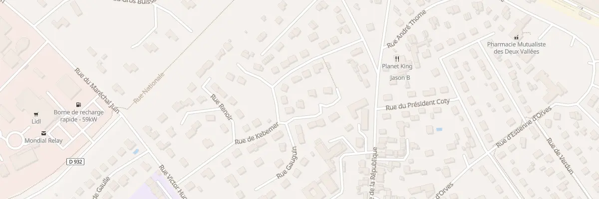 Plan du 3 Rue Toulouse Lautrec à Thourotte