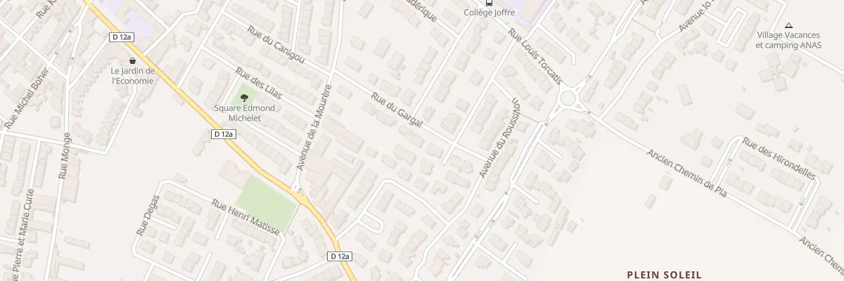 Plan du 12 Rue du Gargal à Rivesaltes