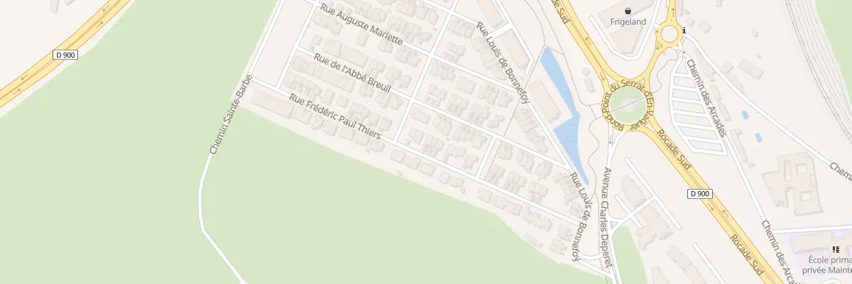 Plan du 38 Rue Frédéric-Paul Thiers à Perpignan