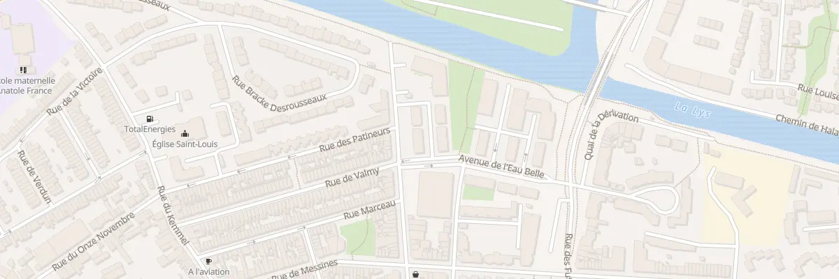Plan du 5 All du Beau Rivage à Armentières