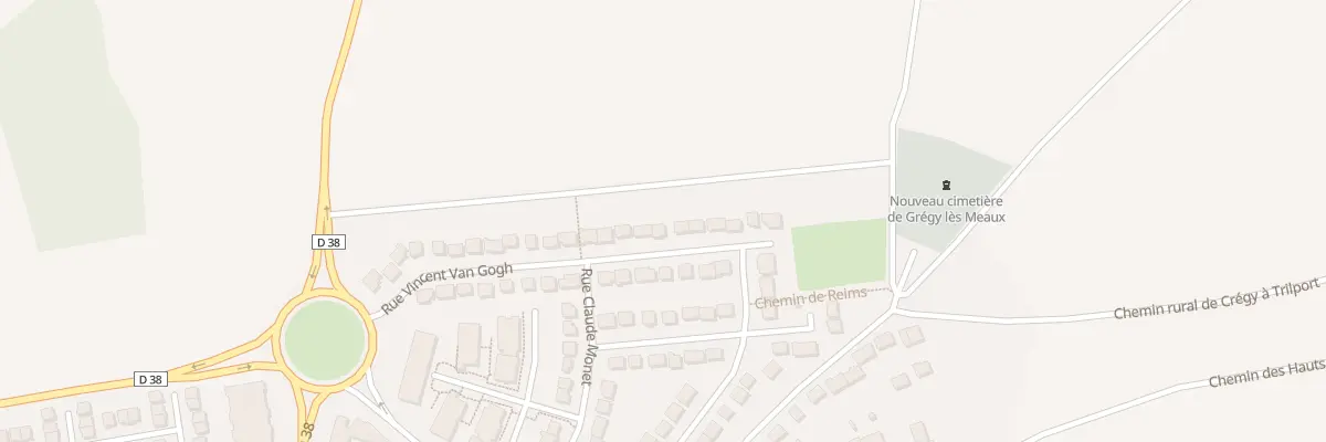 Plan du 33 Rue Vincent Van Gogh à Crégy-lès-Meaux