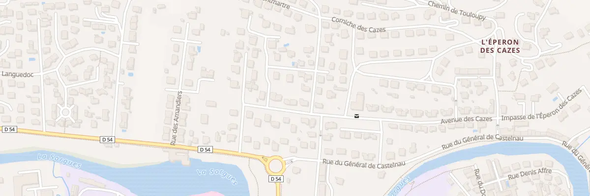Plan du 42 Av des Cazes à Saint-Affrique