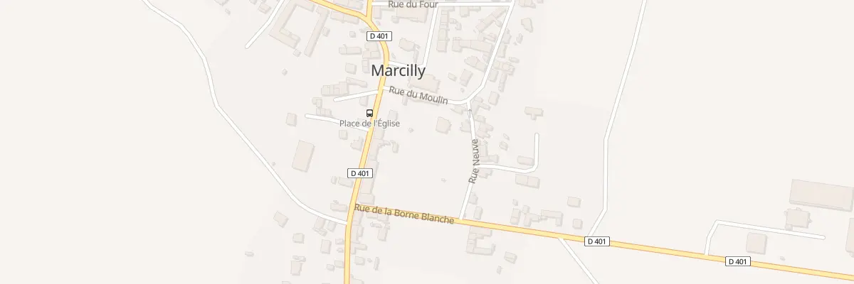 Plan du 2 Rue du Moulin à Marcilly