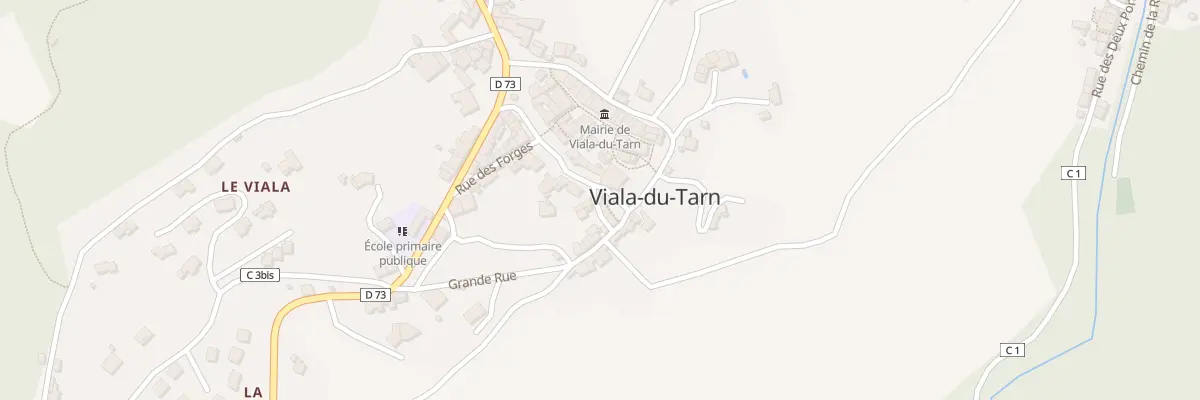Plan du 120 Pl de l’Horloge à Viala-du-Tarn