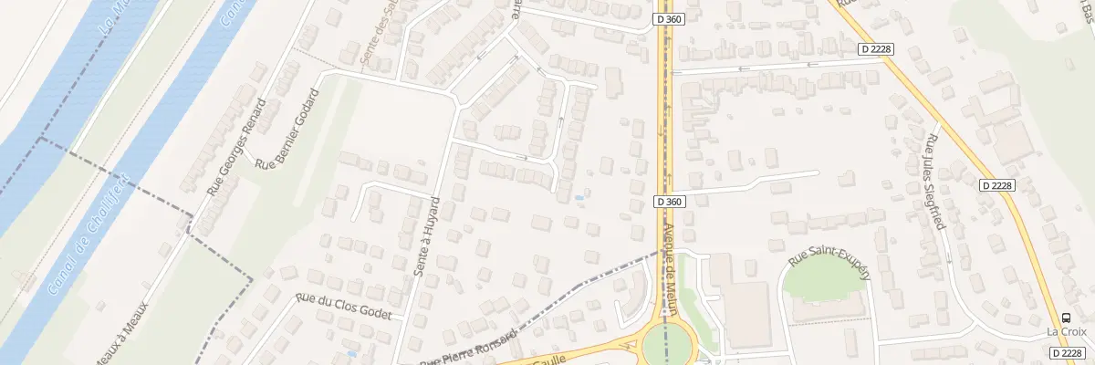 Plan du 20 Rue Louis Bougard à Meaux