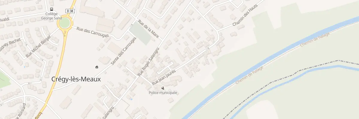 Plan du 43 Rue Jean Jaurés à Crégy-lès-Meaux