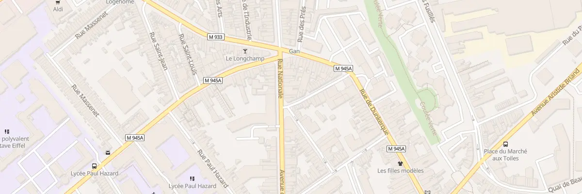 Plan du 148 Rue Nationale Ave Mitterrand à Armentières