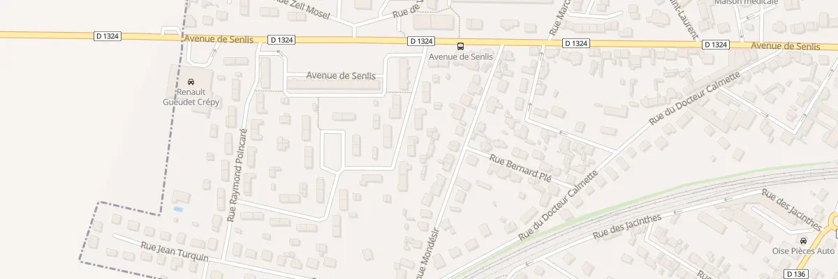 Plan du 11 Rue Georges Clémenceau à Crépy-en-Valois