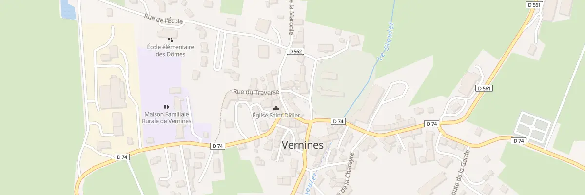 Plan du 5022 Bourg de Vernines à Vernines