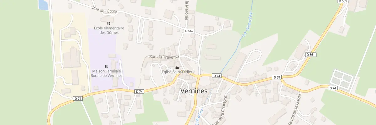 Plan du 5023 Bourg de Vernines à Vernines