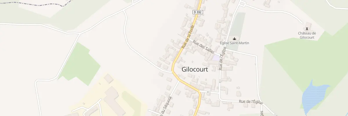 Plan du 277 Rue de la Foret à Gilocourt