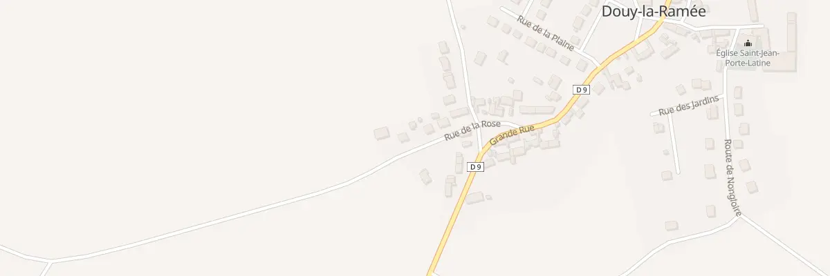 Plan du 10 Rue de la Rose à Douy-la-Ramée