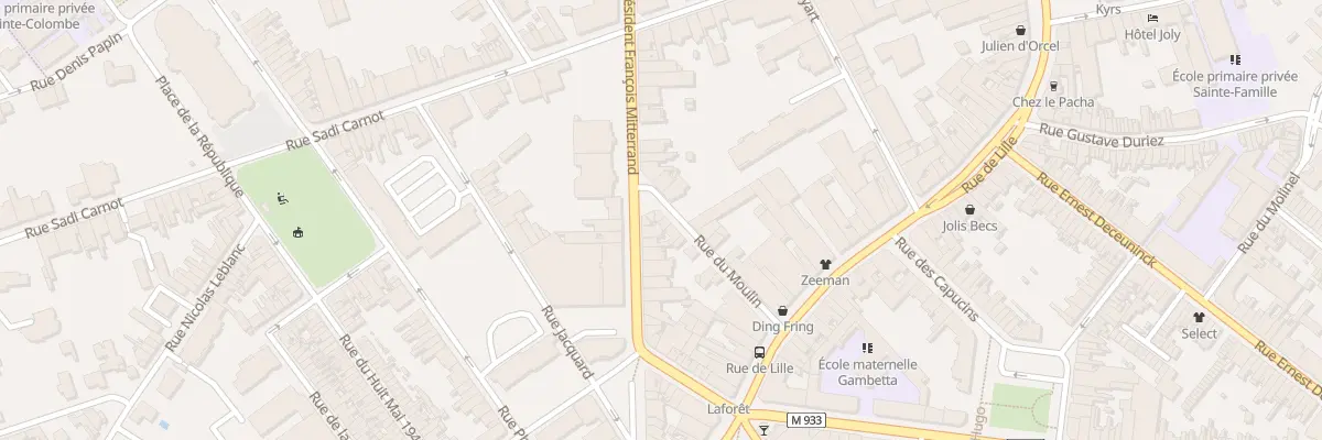 Plan du 11 Rue du Moulin à Armentières
