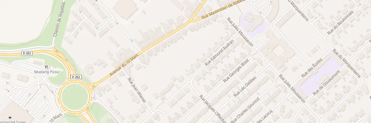 Plan du 38 Rue Edmond Audran à Méricourt