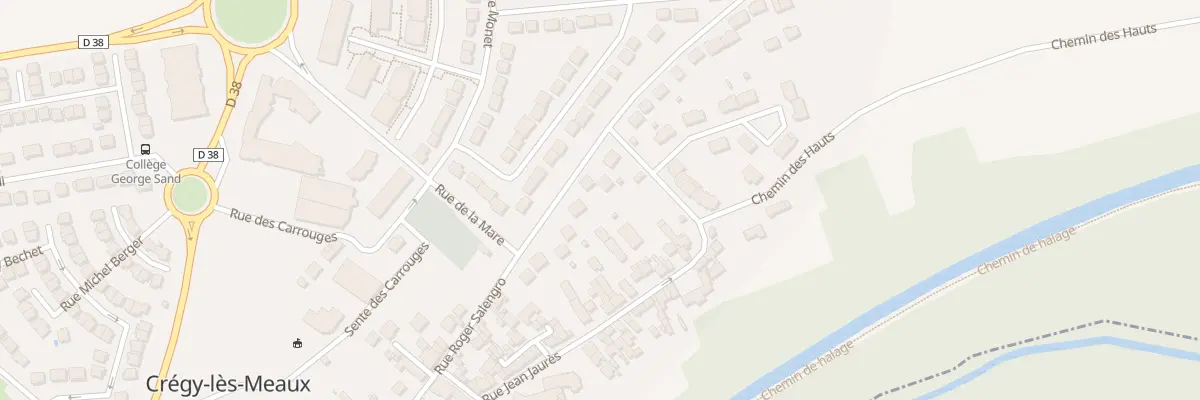Plan du 46 Rue Roger Salengro à Crégy-lès-Meaux