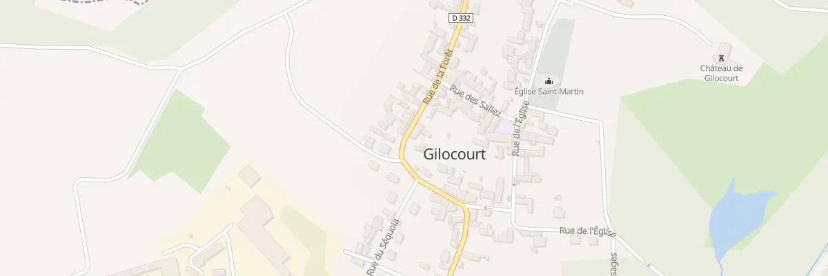 Plan du 294 Rue de la Foret à Gilocourt