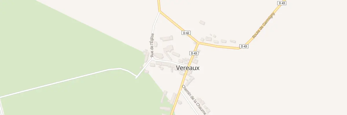 Plan du 6 Rue de l’Eglise à Vereaux