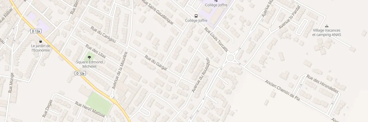 Plan du 6 Rue des Jonquilles à Rivesaltes