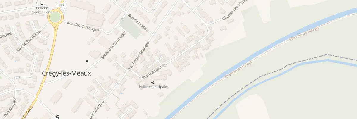 Plan du 42 Rue Jean Jaurés à Crégy-lès-Meaux