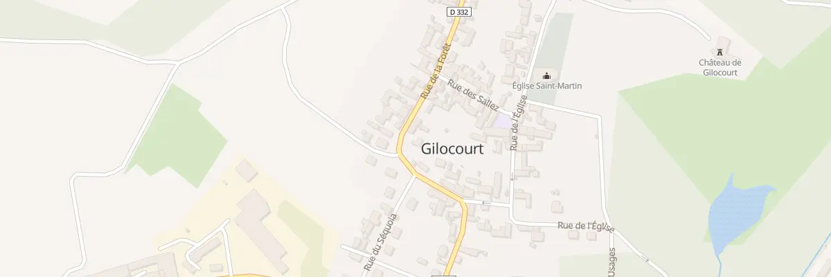 Plan du 260 Rue de la Foret à Gilocourt