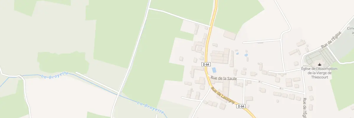 Plan du 59 Rue de Lassigny à Thiescourt