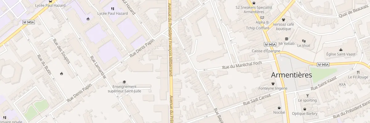 Plan du 45B Rue Bayart à Armentières