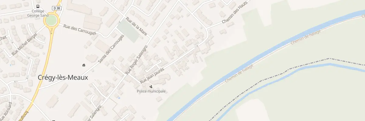 Plan du 50 Rue Jean Jaurés à Crégy-lès-Meaux