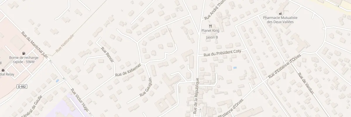 Plan du 6 Rue Toulouse Lautrec à Thourotte