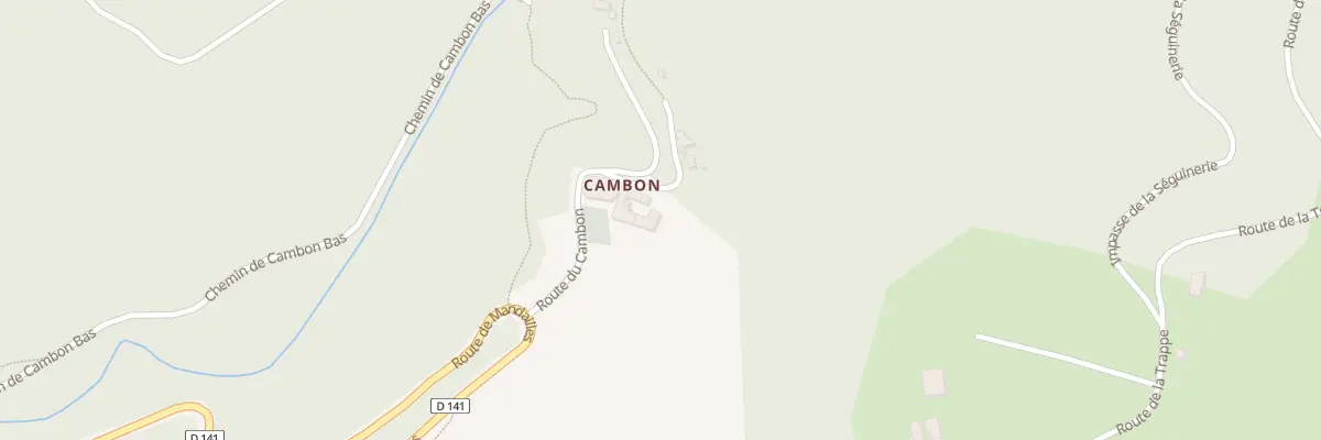 Plan du 202 Rte du Cambon à Castelnau-de-Mandailles