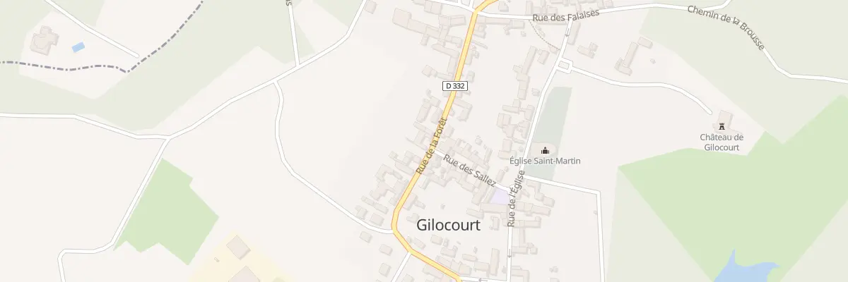 Plan du 341 Rue de la Foret à Gilocourt
