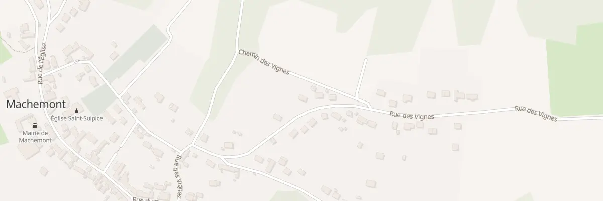 Plan du 19 Rue des Vignes à Machemont