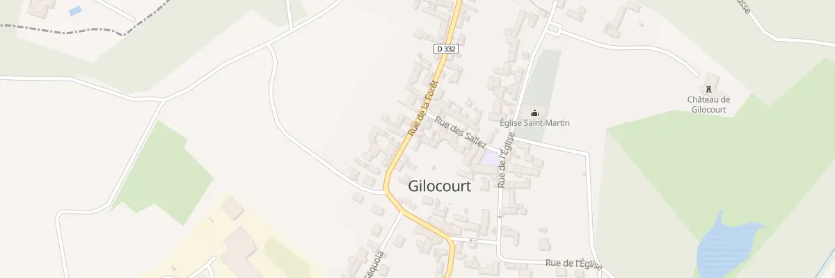 Plan du 314 Rue de la Foret à Gilocourt