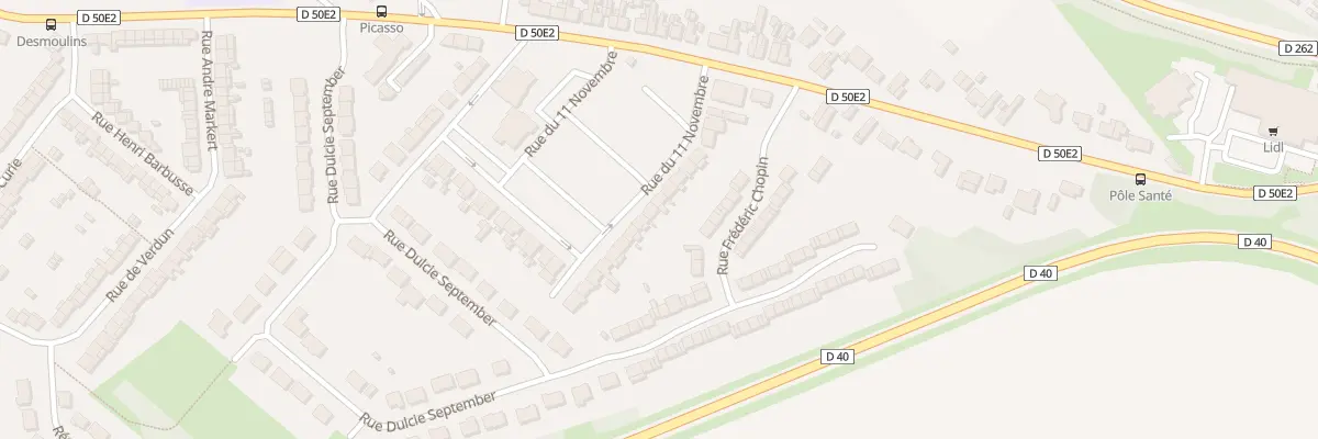 Plan du 60 Rue du 11 Novembre à Méricourt