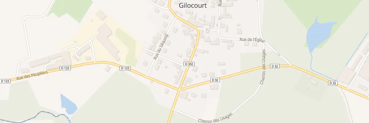 Plan du 57 Rue de la Foret à Gilocourt
