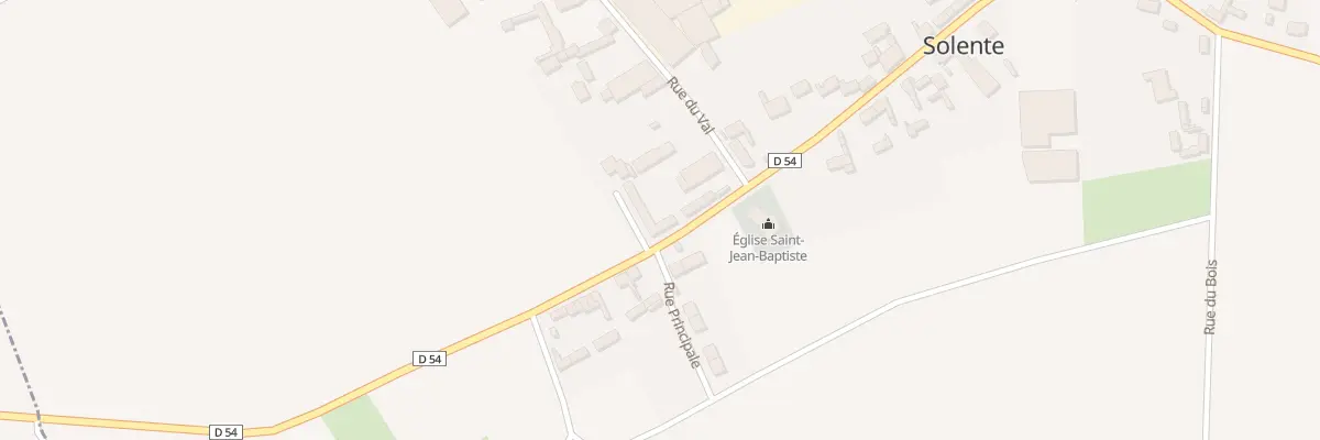 Plan du 40 Rue Principale à Solente
