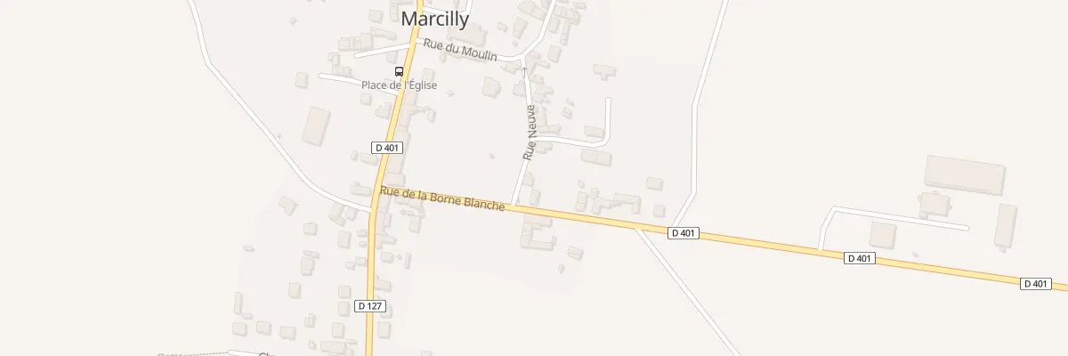 Plan du 5 Rue de la Borne Blanche à Marcilly