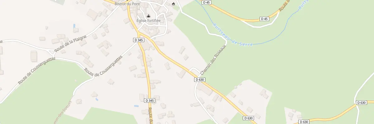 Plan du 5098 Coussergues à Palmas d’Aveyron