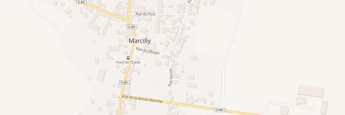 Plan du 6 Rue du Moulin à Marcilly