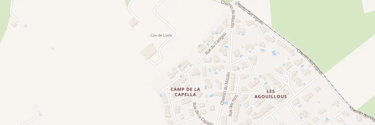 Plan du 22 Camp de la Capella à Montesquieu-des-Albères