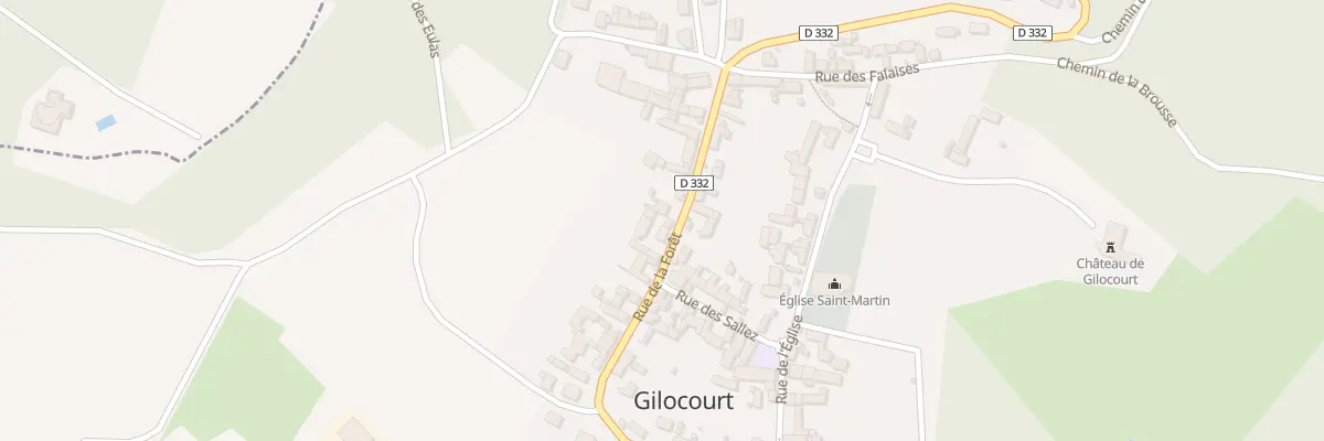 Plan du 385 Rue de la Foret à Gilocourt