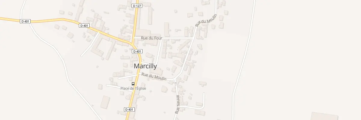 Plan du 3 Rue du Moulin à Marcilly