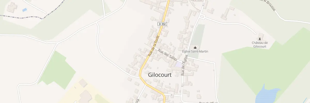 Plan du 338 Rue de la Foret à Gilocourt