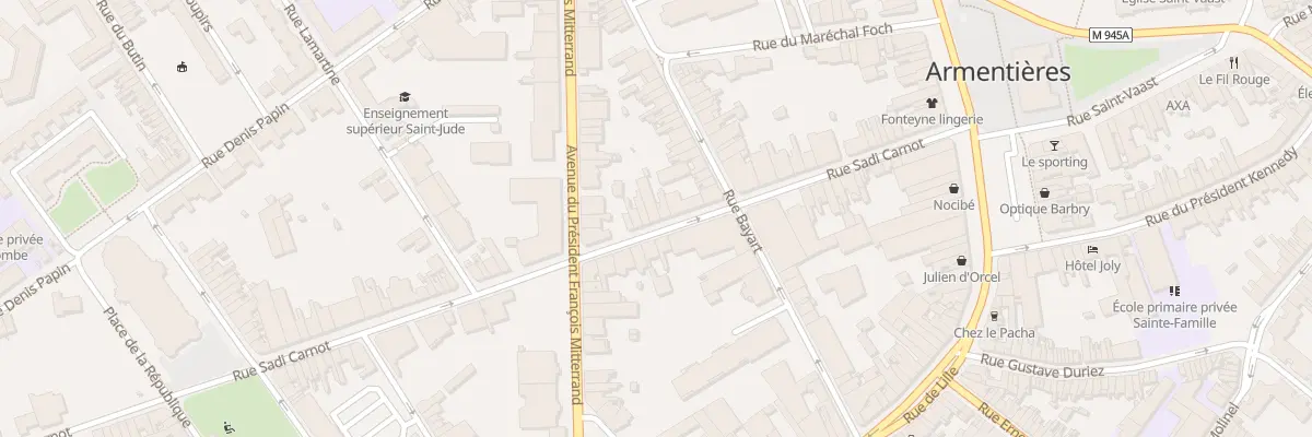 Plan du 30T Rue Sadi Carnot à Armentières