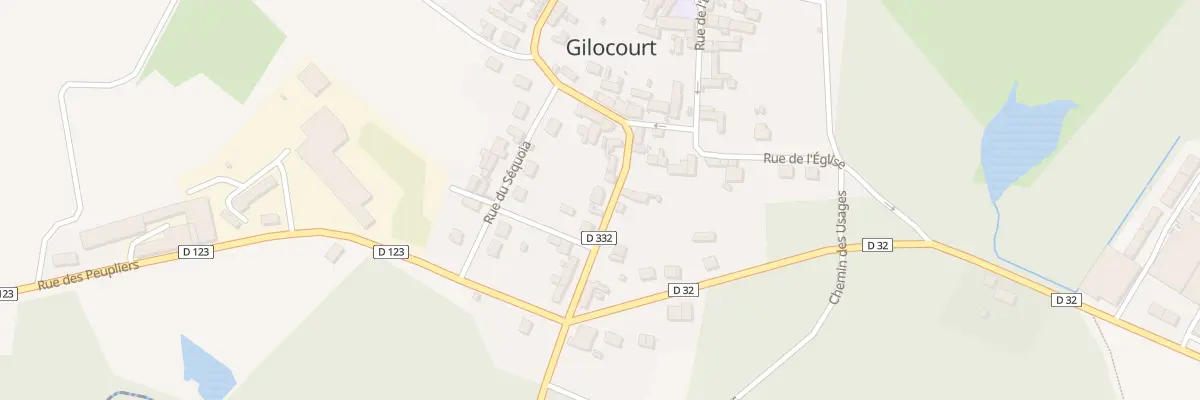 Plan du 89 Rue de la Foret à Gilocourt