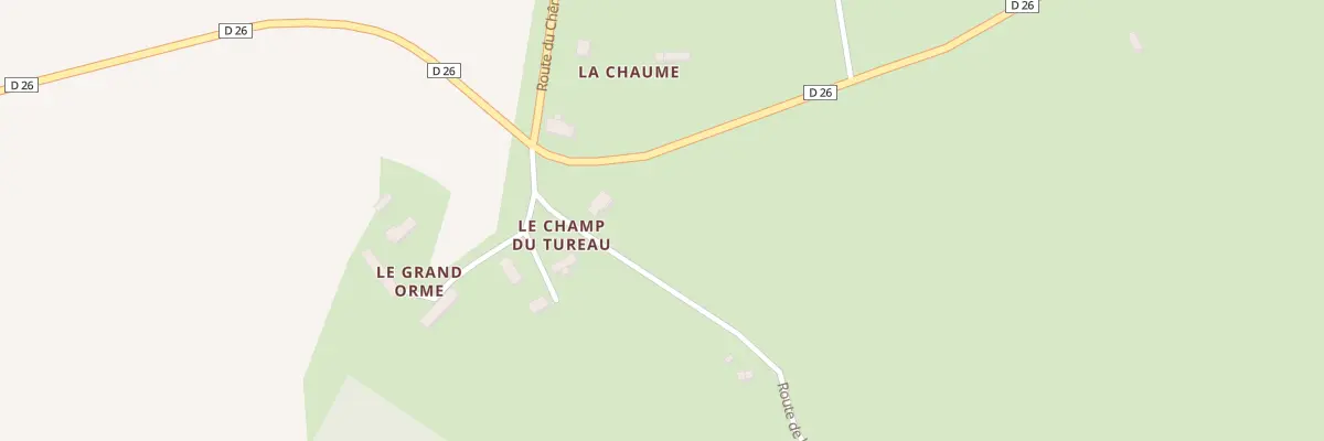 Plan du 1 Rte de la Vallee à Nérondes