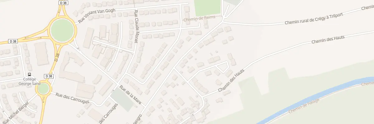 Plan du 54 Rue Roger Salengro à Crégy-lès-Meaux