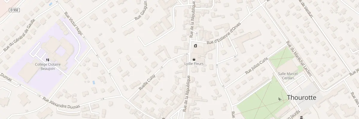 Plan du 85 Rue de la République à Thourotte